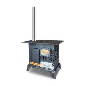 공장화목난로 연통 나무 장작 주물난로