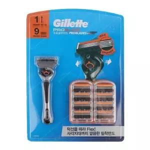 질레트 프로글라이드 면도기세트 본품1 날9 질레트면도기 면도날리필 면도날 질레트프로글라이드 플렉스볼