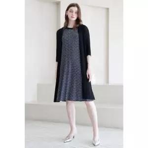 [요이츠] 쉬폰 숄카라 플리츠 롱 자켓_YJ04WQPCT01