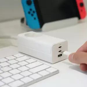 [캠핑덕]휴대용 여행용 고속충전 65W 고성능 디자인 캠핑 멀티탭 1구 PLUG1