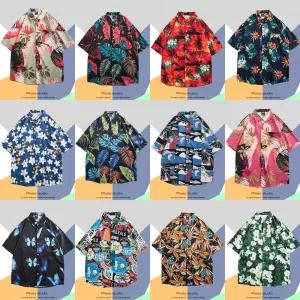 오아픽 11번가 하와이안 오버핏 해변 바캉스 반팔 셔츠 커플 남방 남자