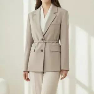 [하프클럽/다잇템]여자 환절기 모임룩 빅사이즈 혁대 벨티드 자켓