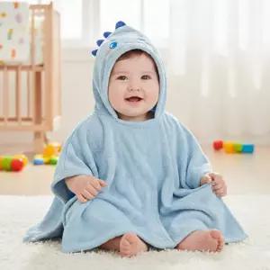 수수베베 다이노 유아 아기 목욕 수건 가운 타올 비치 후드 타월 S