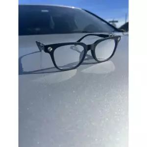 미국 블랙 크롬 하트 블루 라이트 안경 168093372527