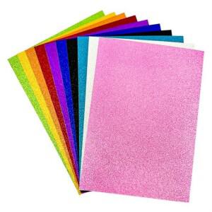 마다꾸미 글리터 DIY 반짝이 펠트지 10종 세트 비접착식