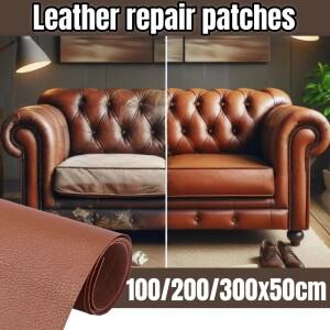 Reupholster Leather Patch for Couch Chairs Car SEAT 호환 Strong Sticky Repair Tape Self Adhesive Bla