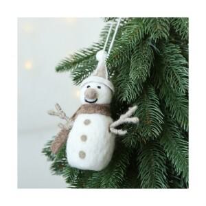 눈사람 장식 소품 트리 데코