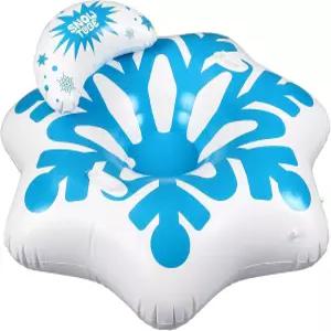 소울첸 인플레이터블 겨울 눈송이 육각형 스키 튜브 코팅 손잡이가 내장된 하단 튜브는 스노우 파크