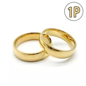 금색 써지컬스틸 티타늄반지 커플반지 남녀공용반지 악세사리반지 라운드반지 볼드반지