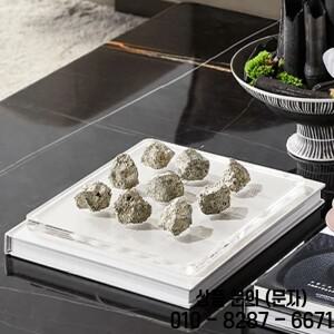 새로운 중국 아크릴 체스판 장식품 빌라 홈스테이 티룸 데스크탑 디자이너 아트