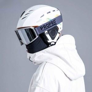 스노우보드헬멧 고글 여성용 줄무늬 스트라이프 흰색 초경량 검은 장비