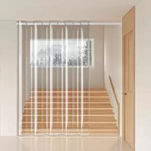 투명 버티컬 롤스크린 도어 베 자동 셀프 버티칼 가림막 접이식