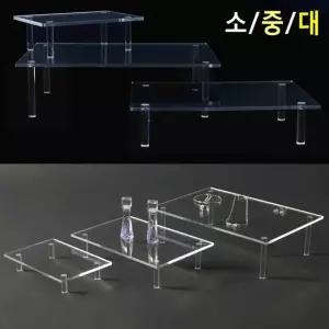 사각 테이블 아크릴 진열대 제품진열대 아크릴진열대 화장소품 소품진열 화장품진열대