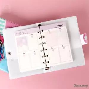 스토어-지유 걸홀릭 6공 바인더형 기록 다이어리 바인더노트다이어리