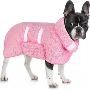 개 목욕 가운 흡수력이 뛰어난 수건 애프터 배스 소프트 조절 가능한 보온 수건(S-XXL)용 대형 퀵 드라이