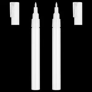 Alrhso 2Pcs 리필 가능한 터치업 페인트 펜 아크릴 페인트용 빈 마커 0.5mm 추가 미세 팁 터치업용 채우기