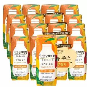 상하목장 유기농주스 사과오렌지케일 125ml (16팩)
