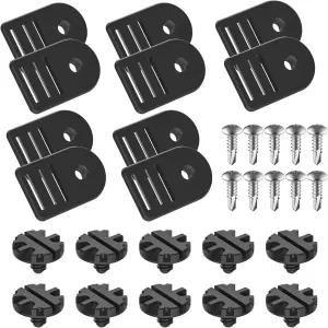 튜브 및 블랭킷 패스너 페허가드 인그라운드 지상 풀 롤러와 호환되는 10세트 유니버설 솔라 커버 릴 클립