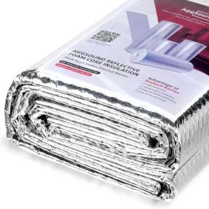 애그사운드 반사 단열 알루미늄 호일 시트 23.6인치 X 10피트 다락방 도어 커버 포장용 버블 랩 가정용 열