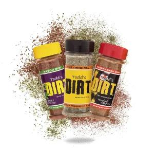 토드 더트 - 다목적 조미료 바비큐 3팩 러 세트 모든 것에 어울리는 고급 및 문지르기 MSG 텐 프리 없이