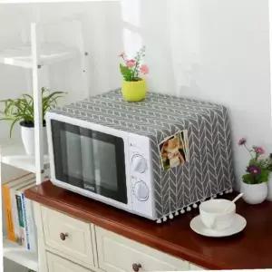 헤링본 전자레인지 덮개 그레이