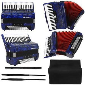 HK LADE AH 40 블루 아코디언 41 키 120 베이스 7 키보드 음성 성능 악기용