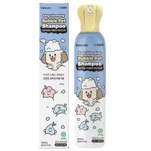 [펫생각] 이지클렌징 버블 펫 고양이 강아지 샴푸 천연 저자극 각질 비듬 세정제 300ml