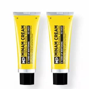 미프 미남크림 톤업 화이트닝 남성 톤업 크림 50ml x 2개 