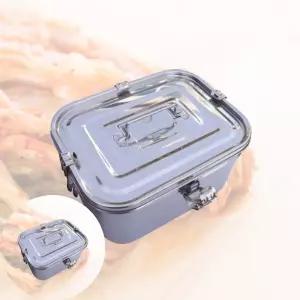 밀폐용기 키친플라워 사각 스텐 김치통_중사이즈 5L