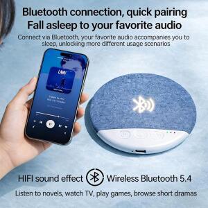 초박형 음악 기기 침실 베개 밑 수면 스피커 타입-C 충전 다기능 화이트 노이즈 블루투스