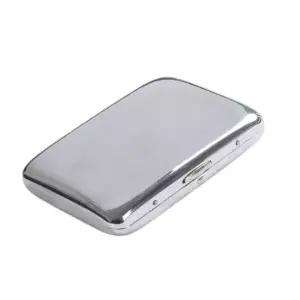 슬림 거울 담배케이스 수납 미니파우치 실버 더블 보관 18개