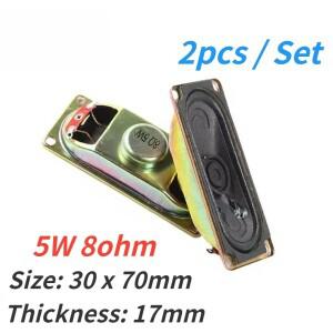 2개 5W 8R 혼 라우드 스피커 LCD 모니터/TV 3070 소형 8옴 5와트 두께 17MM 라우드스피커 DIY 전자제품