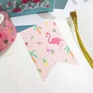 고품질 다이어리꾸미기 수채화 마스킹 테이프 여름플라밍고 다이어리데코 다이어리꾸미기 WFIPFI9