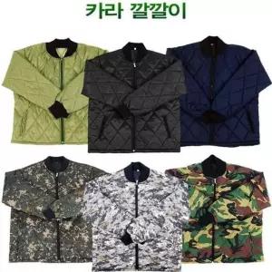 [라일리여성의류] Rly 국산 카라 깔깔이 점퍼 깔깔이 패딩 군대 군용