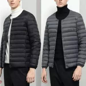 [라일리여성의류] Rly 남자 오리털 경량 패딩 점퍼 유넥 브이넥 변형