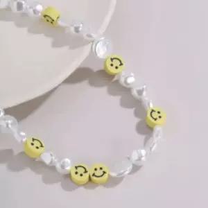 목걸이 초등 학생 비즈 우정 스마일 우정목걸이 비즈목걸이 진주 선물목걸이 심플목걸이