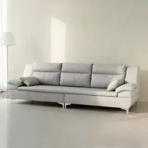 동서가구 테라 천연 면피가죽 온열 황토볼 4인용 흙소파 DF925868