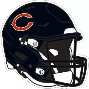 시스키유 스포츠 NFL 시카고 베어스 헬멧 오토 데칼 팀 컬러 원 사이즈