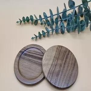 고품질 호두나무 컵 코스터 컵받침대 티코스터 우드코스터 나무컵받침대 목재컵받침대 WFIQ8EV