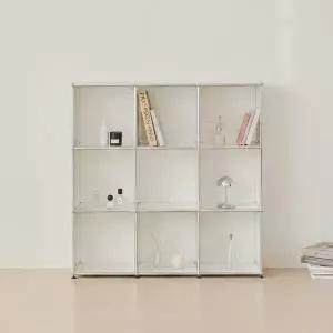 [포스트모던]발렌 3X3 미드센츄리 파티션 책장 1200 3단 C3