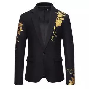 트로트 무대 공연 상의 옷 슬림핏 진행 흰색 의상 정장