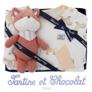 [갤러리아] (쇼콜라/임신/출산/백일/돌/조카) 조랑말슬림상하 + 여우인형 2종세트