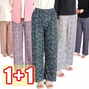 [엄마옷 로즈맘][1and1] 새홍피치기모홈웨어바지