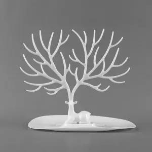 사슴뿔 귀걸이 악세사리 진열대 화이트 소품 거치대