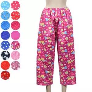 사랑스러운 디자인 면 100 여성 9부 특면 여성 파자마 바지 바
