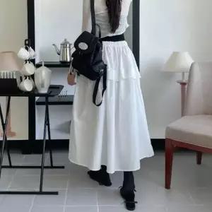 티어드스커트 맥시 바스락 아메카지 발레코어 캉캉치마