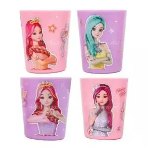 시크릿쥬쥬 요술봉 4P 컵 세트 아동 물컵 양치컵 쥬스 캐릭터컵 플라스틱컵 어린이집컵 음료수컵 유치원컵