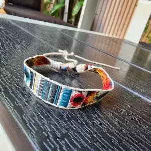 길이조절 레트로 줄 매듭 커플 팔찌 우정 발찌 에스닉 남녀 공용