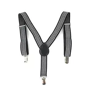 멜빵 서스펜더 정장멜빵 검정스트라이프 소인멜빵-WFIOMI2