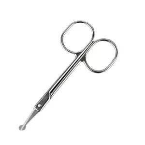 코털 정리 가위 인체 공학적 안전형 귀 코 털 자르기-WFIOOY6